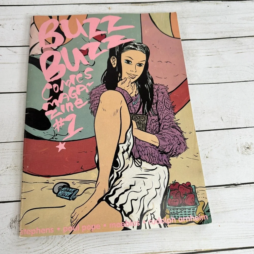 Buzz Buzz Comics Magazine #1‎ 1996 Horse Press Vintage Paperback Illustrated